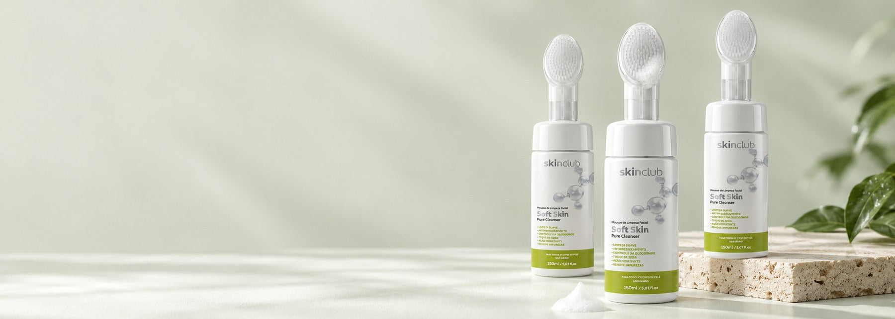 Kit 3 Mousses Soft Skin